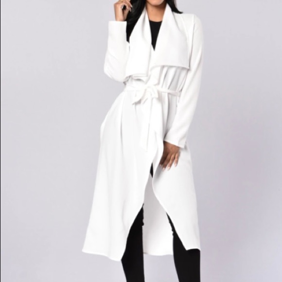 Business Casual Fashion Nova Coat - White - Picture 1 of 7